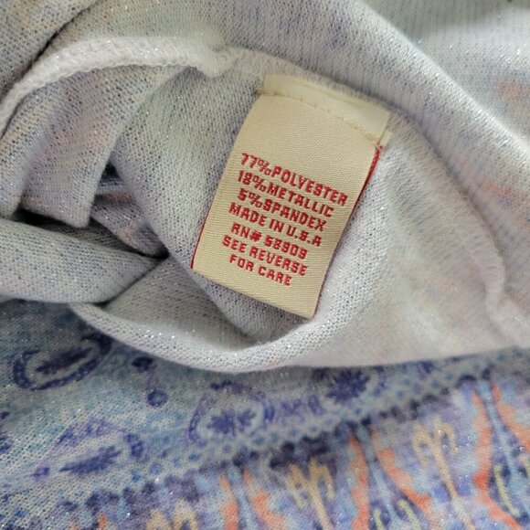 Reba Blue and Orange Patterned Tunic - Picture 8 of 9